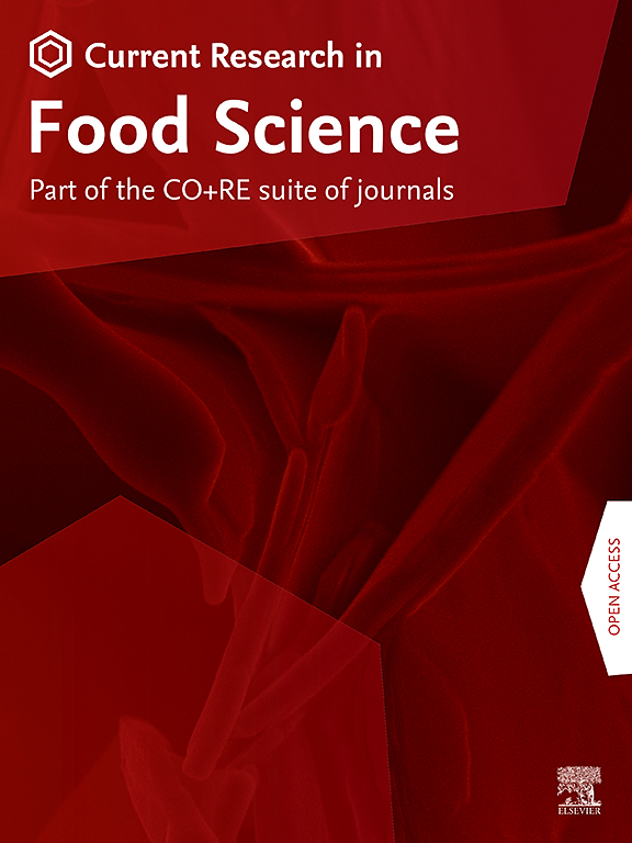 Go to journal home page - Current Research in Food Science